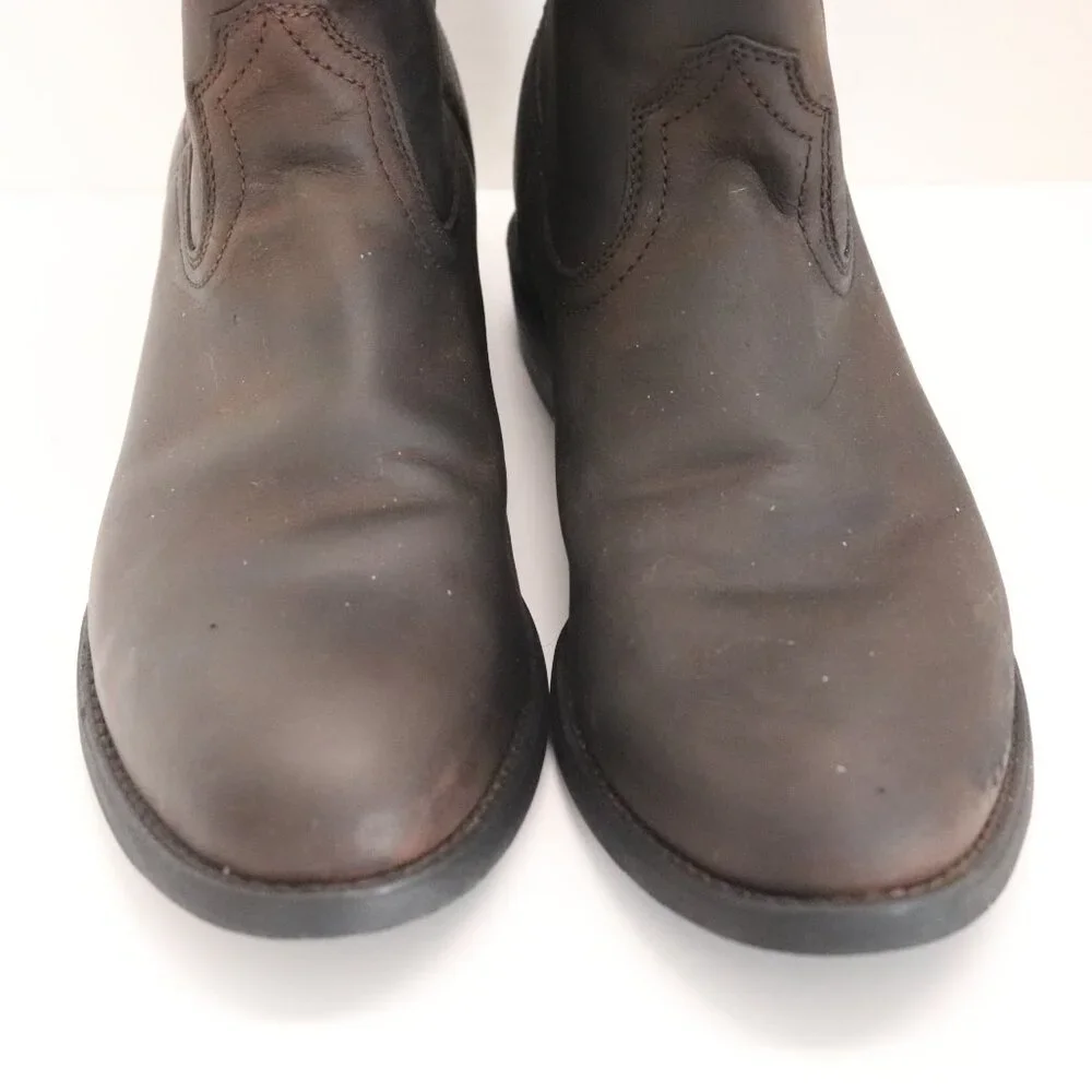 Ariat Men's‎ Western Cowboy Boots Size US 9B Dark Brown Leather